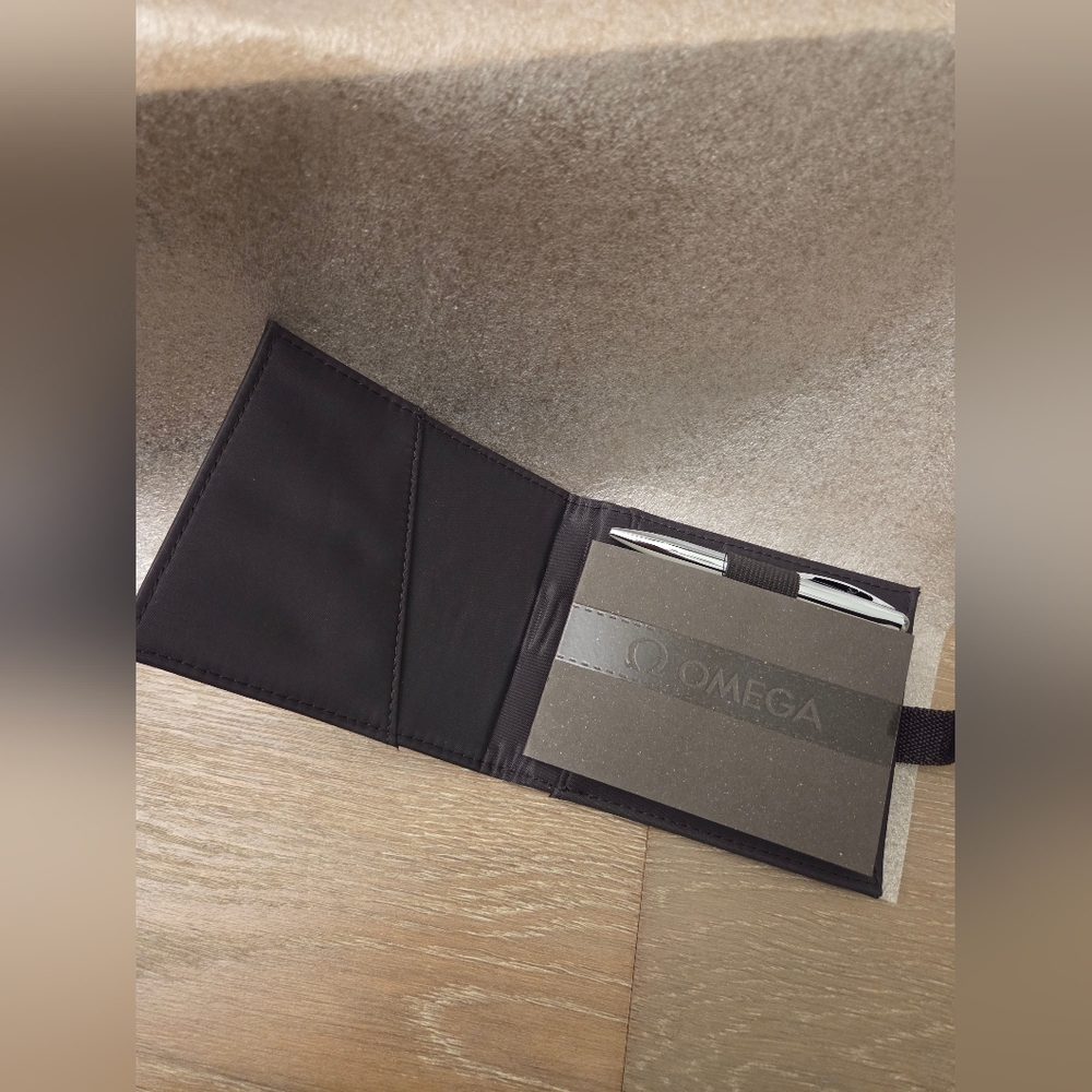 Omega Notepad Wallet & Pen - Seamaster, Speedmaster, Deville, Constellation RARE - Picture 5 of 12